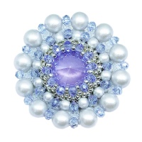 Брошь duCharme Cinderella Dream Dove Grey Lilac 22 см