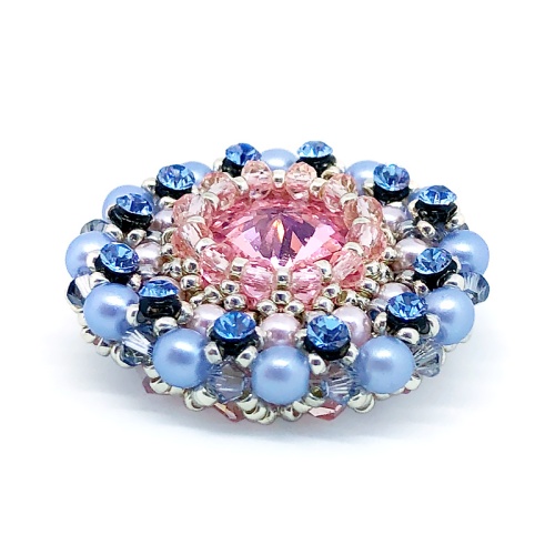 Сет из трех брошей Blue Sky Rose